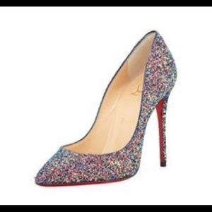 Christian Louboutin Pigalle Glitter Aquarium 40